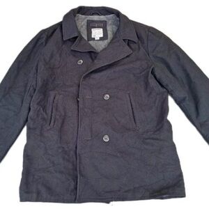 Old Navy Men's Charcoal Pea Coat